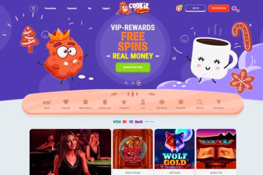 Cookie Casino - Aanmelden voor een nieuw account
